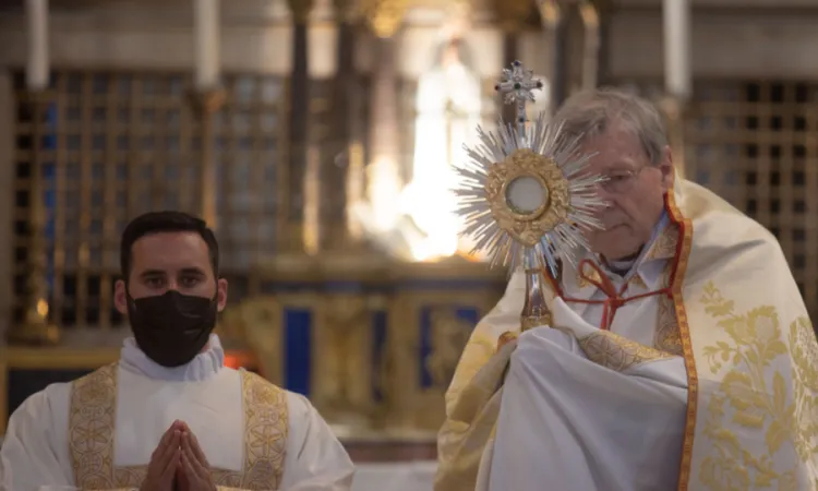 The annual Eucharistic procession at the Angelicum in Rome, May 13, 2021